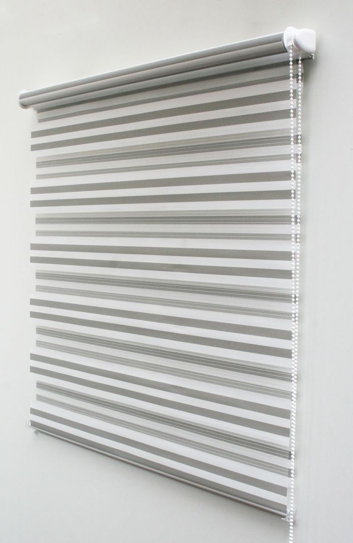 Cortina Roller DUO Basic Bic Crudo-Gris 120x180 cm-3