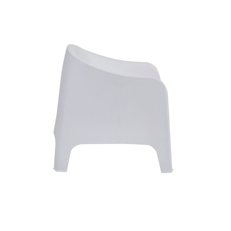 Sillon Individual Blanco Plastico Exterior Jardin-1
