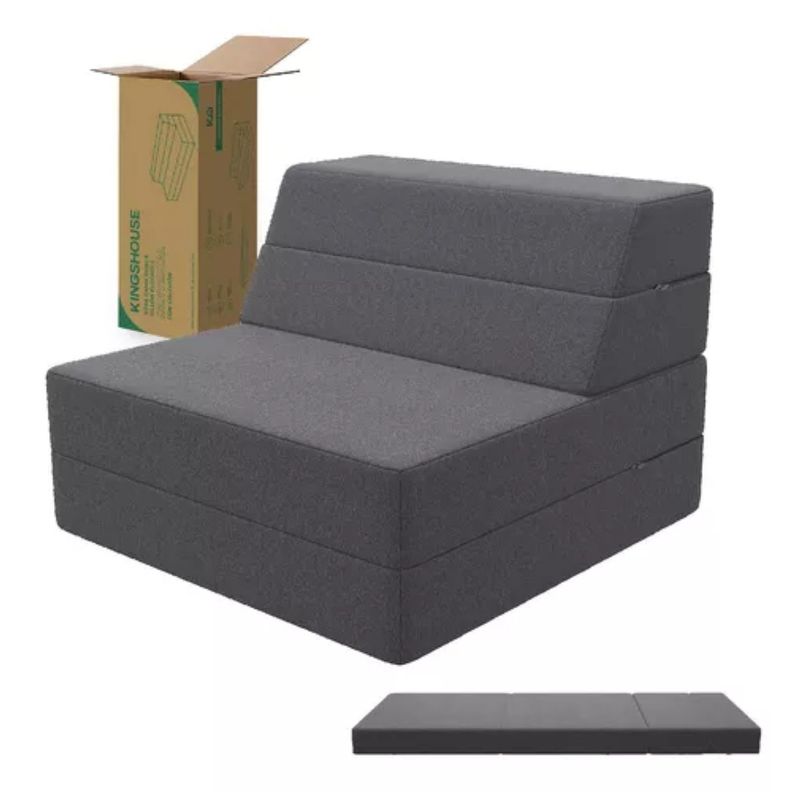 Sofa Cama Sillon Plegable Individual 2 En 1 Multifuncional-0