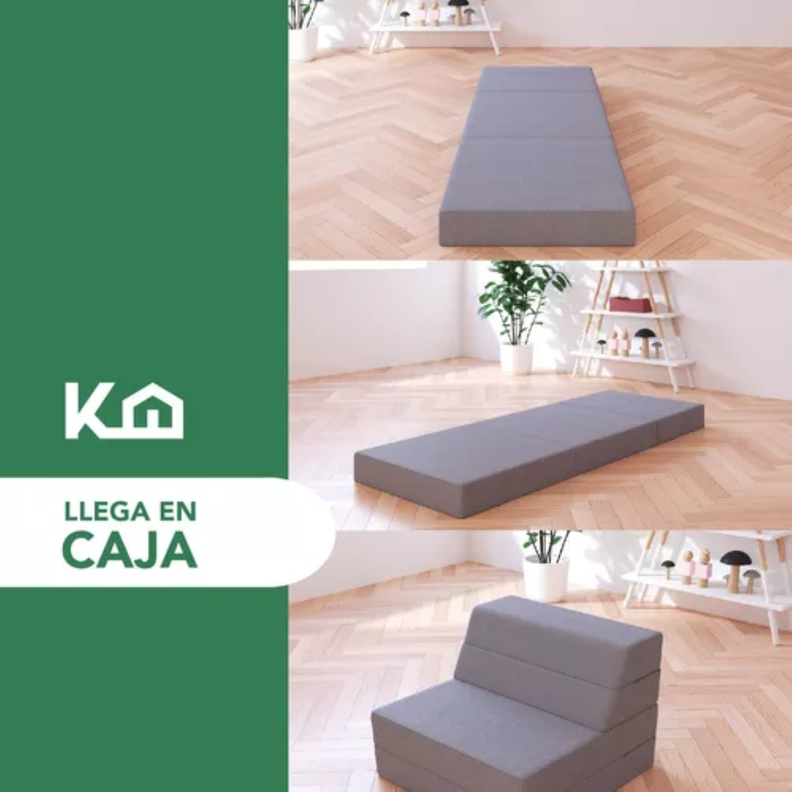 Sofa Cama Sillon Plegable Individual 2 En 1 Multifuncional-5