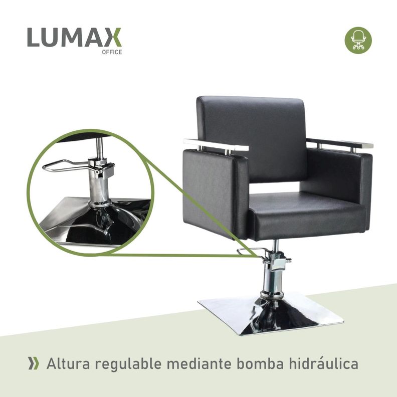 Silla Sillon De Barberia Hidraulico Estetica Salon Giratorio-4