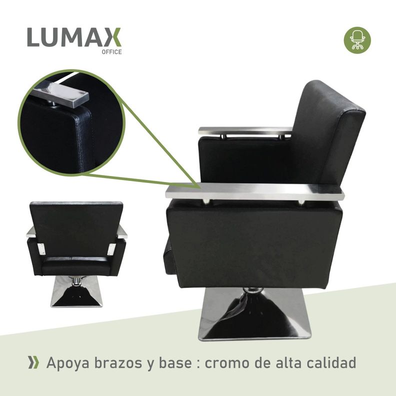 Silla Sillon De Barberia Hidraulico Estetica Salon Giratorio-5