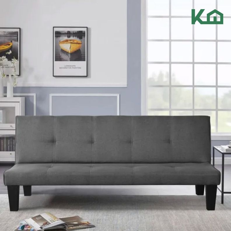 Futon Sofa Cama Contemporaneo KingsHouse Gris-6