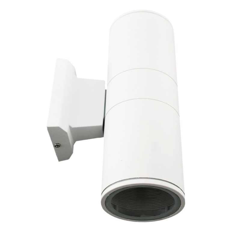 Aplique De Pared Exterior Doble E27 Stafford 26cm Blanco-0