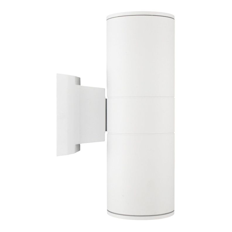 Aplique De Pared Exterior Doble E27 Stafford 26cm Blanco-1