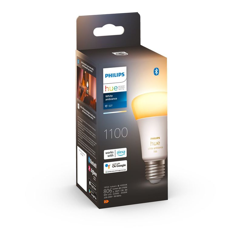 Pack Philips Hue 2 Ampolletas LED E27 Luz Fria & Calida 8w-3