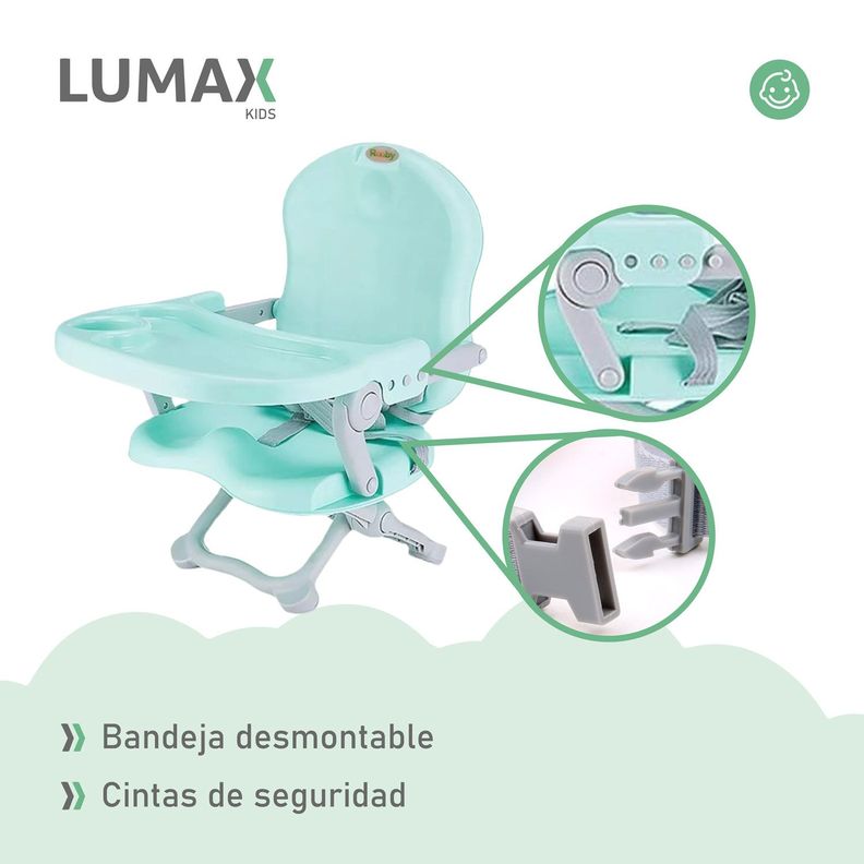 Silla Alta Bebe Portatil Plegable Asiento Con Charola-5