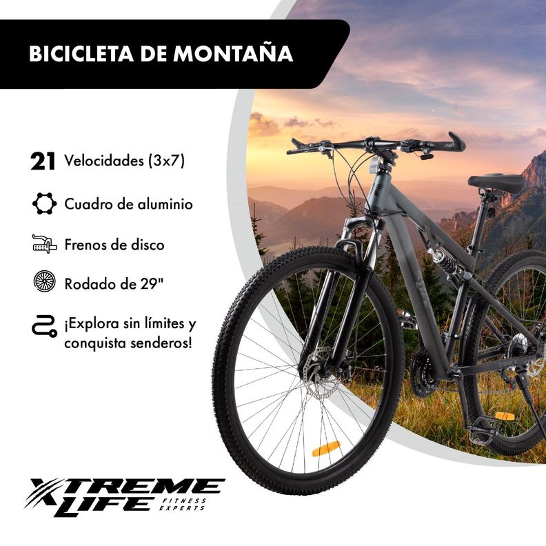 Bicicleta Mountain Bike Aro 29" 21 Velocidades-1