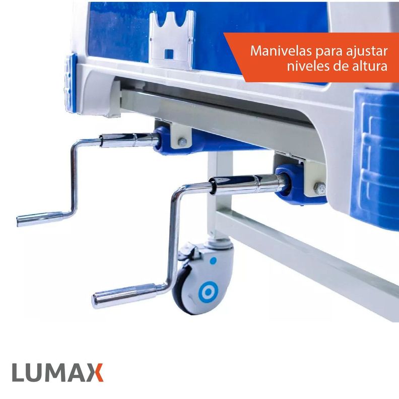 Catre Clinico Manual + Porta Suero + Colchon-4
