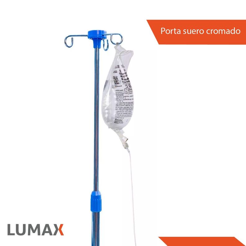 Catre Clinico Manual + Porta Suero + Colchon-6