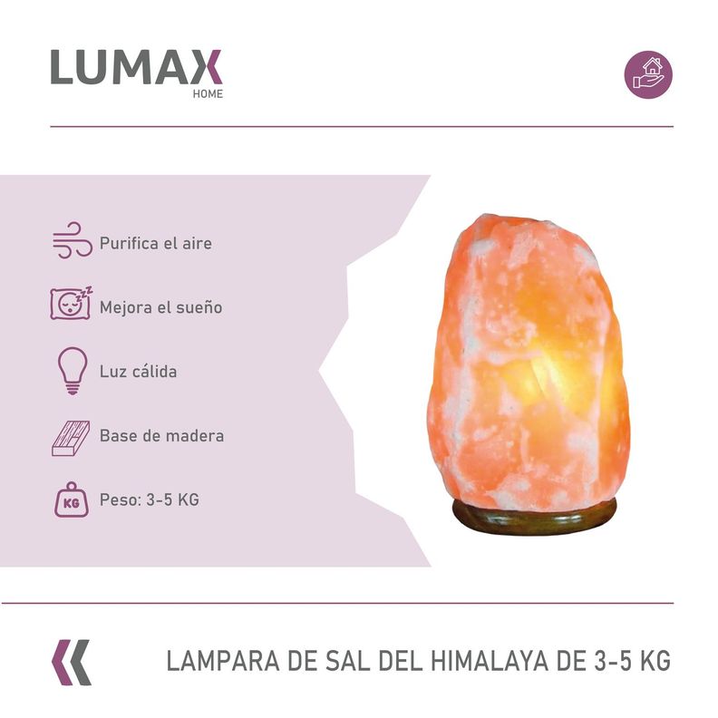 Lampara de sal del Himalaya piedra de 3 a 5 Kg-1