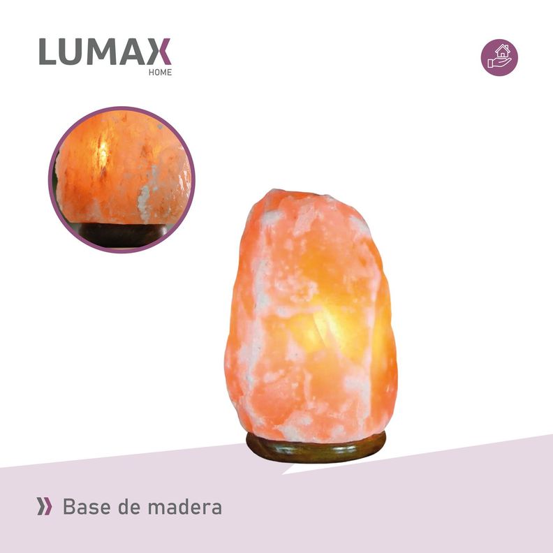 Lampara de sal del Himalaya piedra de 3 a 5 Kg-4