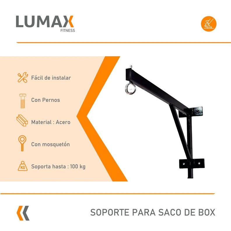 Soporte Saco Box + Pernos + Mosquetón-1