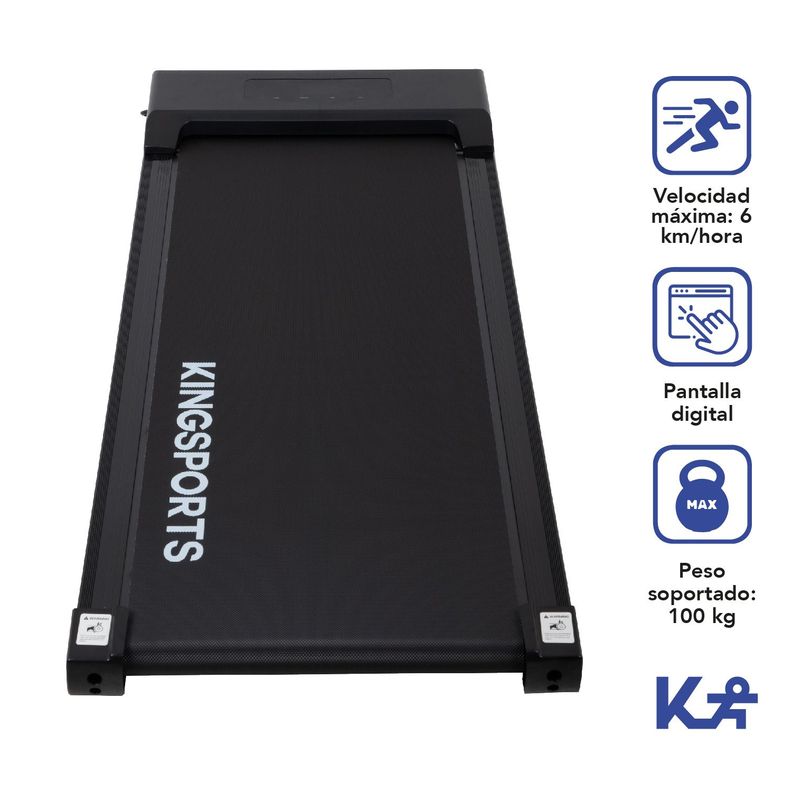 Trotadora Electrica Portatil Cardio Fitness Negra-1