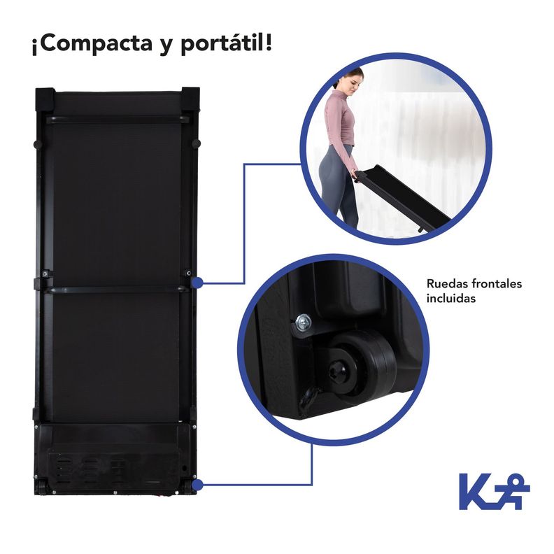 Trotadora Electrica Portatil Cardio Fitness Negra-5