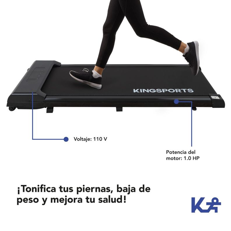 Trotadora Electrica Portatil Cardio Fitness Negra-6