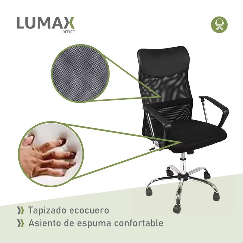 Silla de Oficina High Mesh Escritorio Respaldo Alto-5