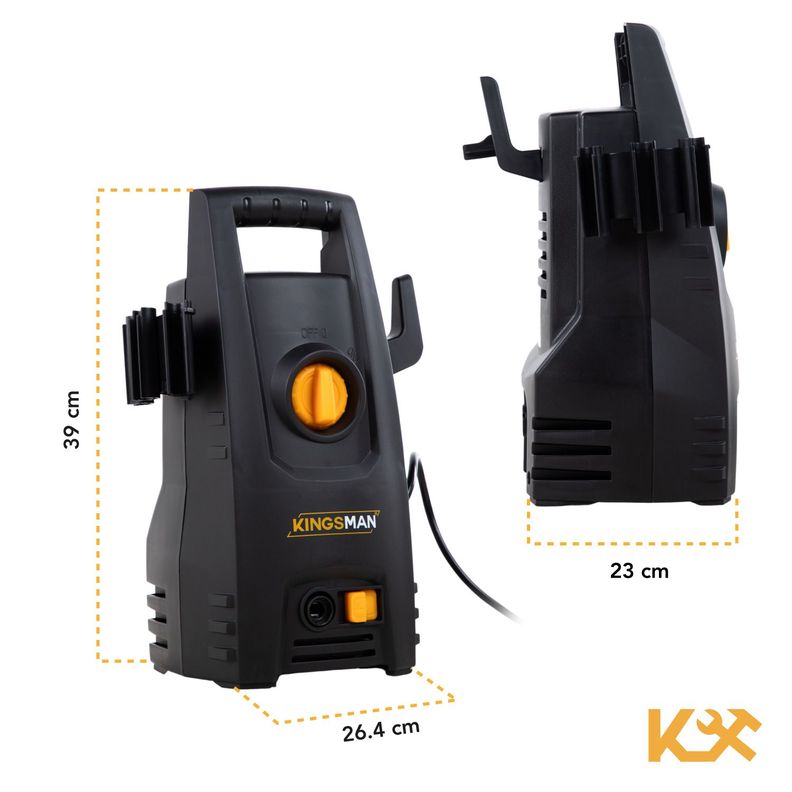 Hidrolavadora Electrica Portatil 1300 Psi 1200w + Accesorios-5