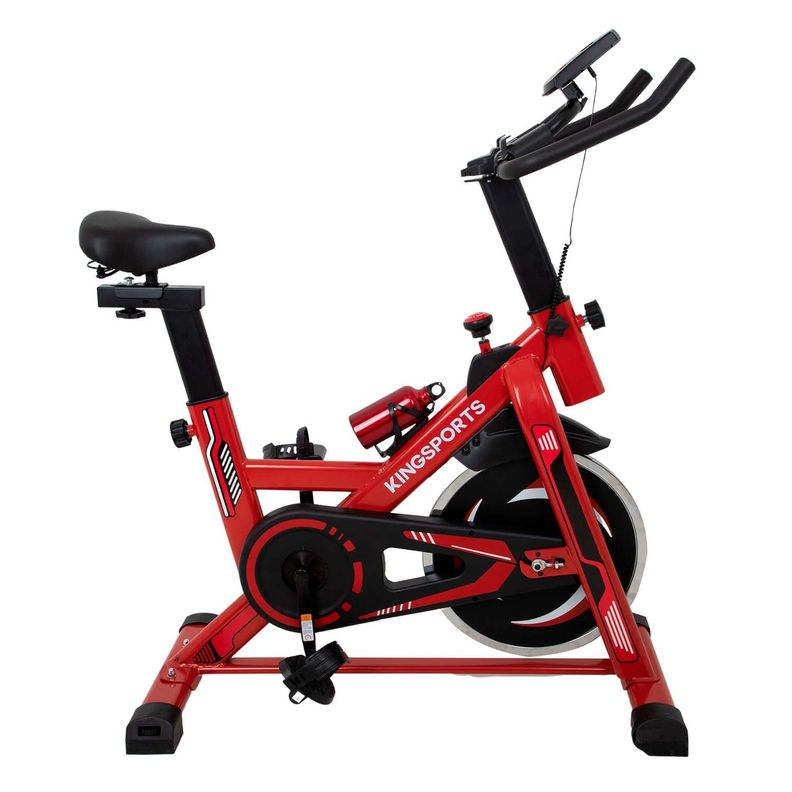 Bicicleta Estatica Fija Spinning Cardio Y Fitness Roja-0