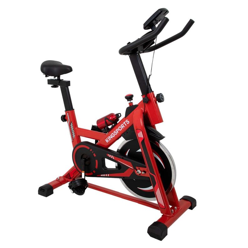 Bicicleta Estatica Fija Spinning Cardio Y Fitness Roja-1