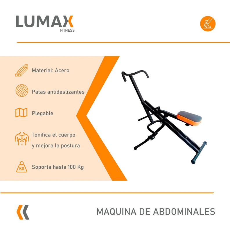 Maquina de Abdominales Lumax Tipo Total-1