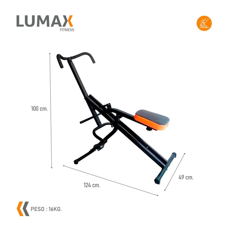 Maquina de Abdominales Lumax Tipo Total-2
