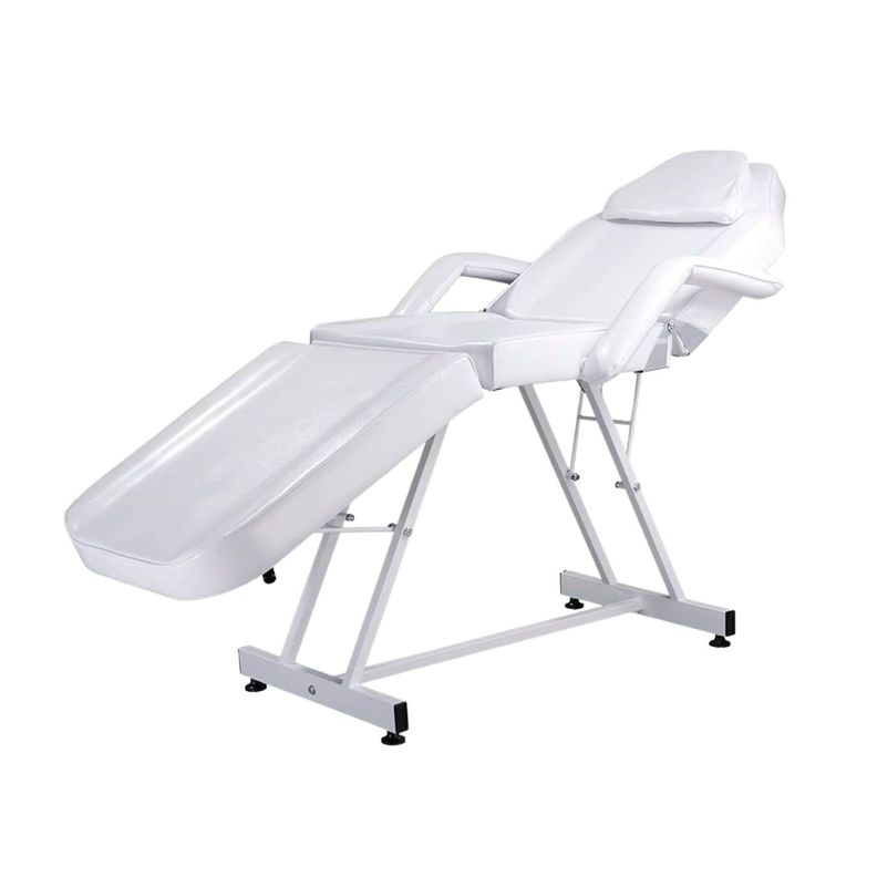 Camilla Reclinable Para Masajes Depilacion y Tatuajes Blanca-0
