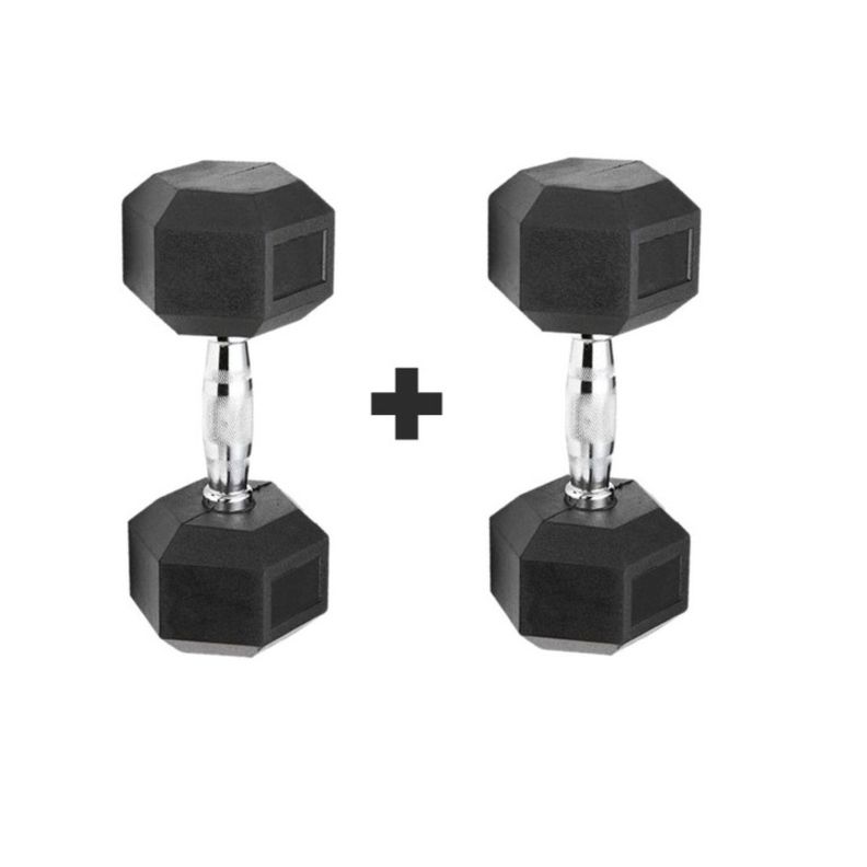 Set Par de Mancuernas Hexagonal 7.5 Kg por Unidad - Fitness-1