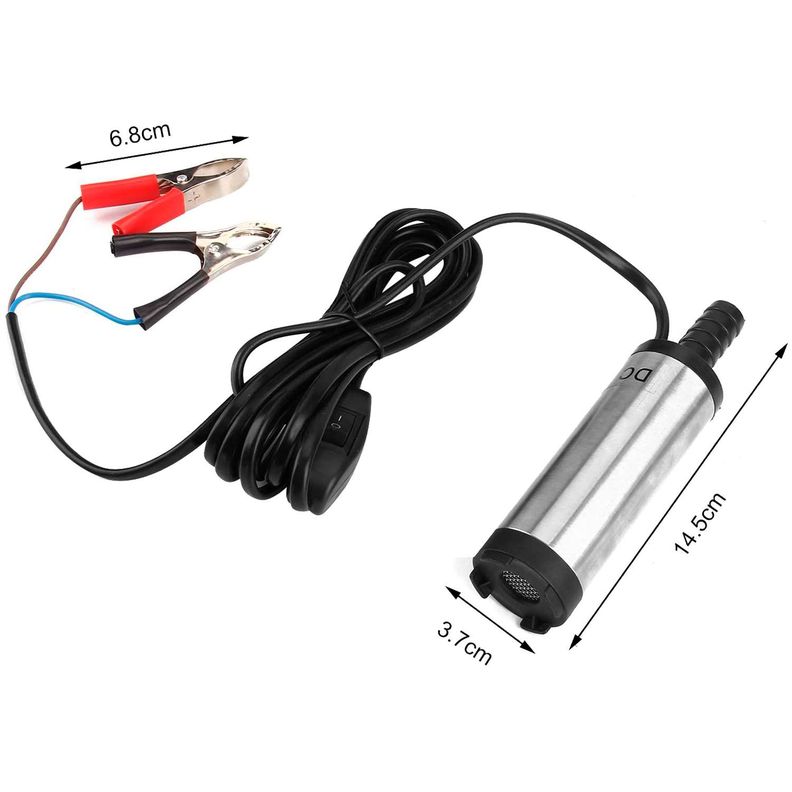 Bomba Sumergible 12v 38mm Para Diesel, Aceite y Agua.-1