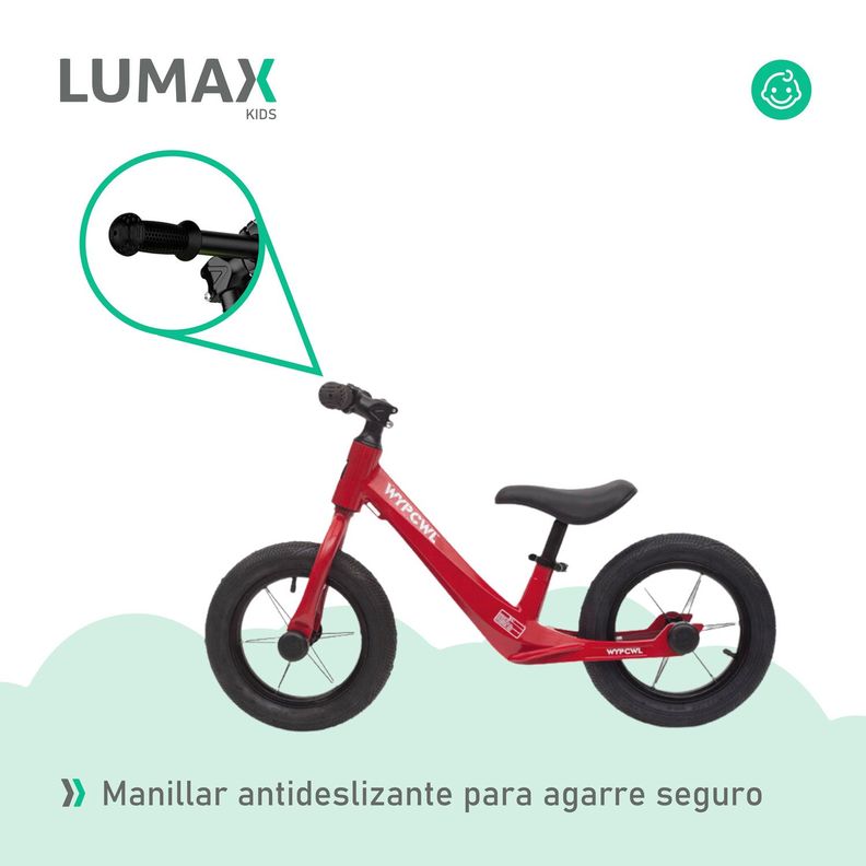 Bicicleta Sin Pedales Aprendizaje Niños Patacleta Roja-4