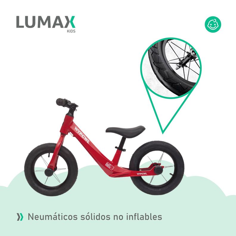 Bicicleta Sin Pedales Aprendizaje Niños Patacleta Roja-5