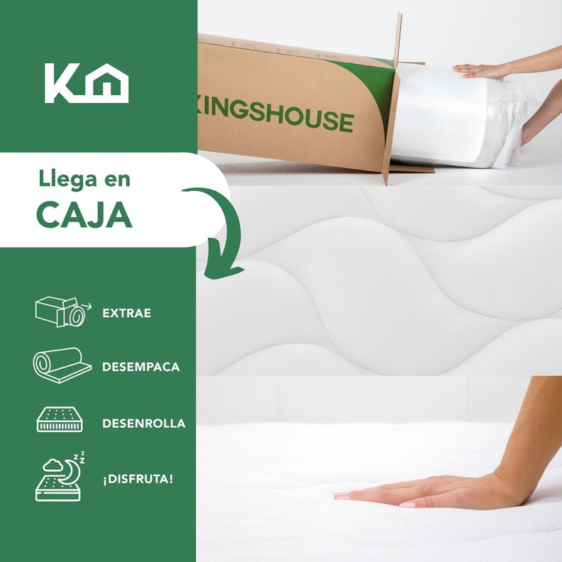 Colchon 2 Plazas Resortes Kingshouse 150x190x16cm-6