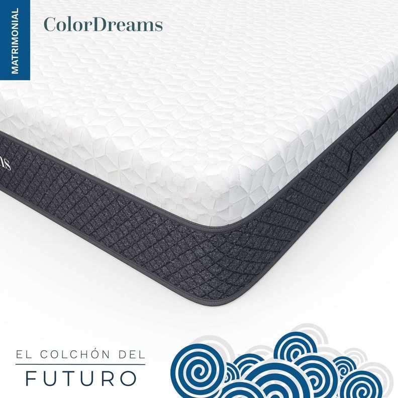 Colchon 2 Plazas Espuma ColorDreams 150x190x23cm-7