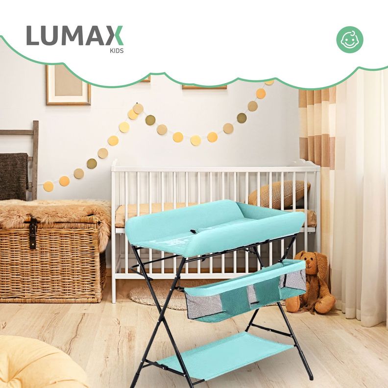 Cambiador De Pañales Para Bebe Plegable Portatil Verde-3