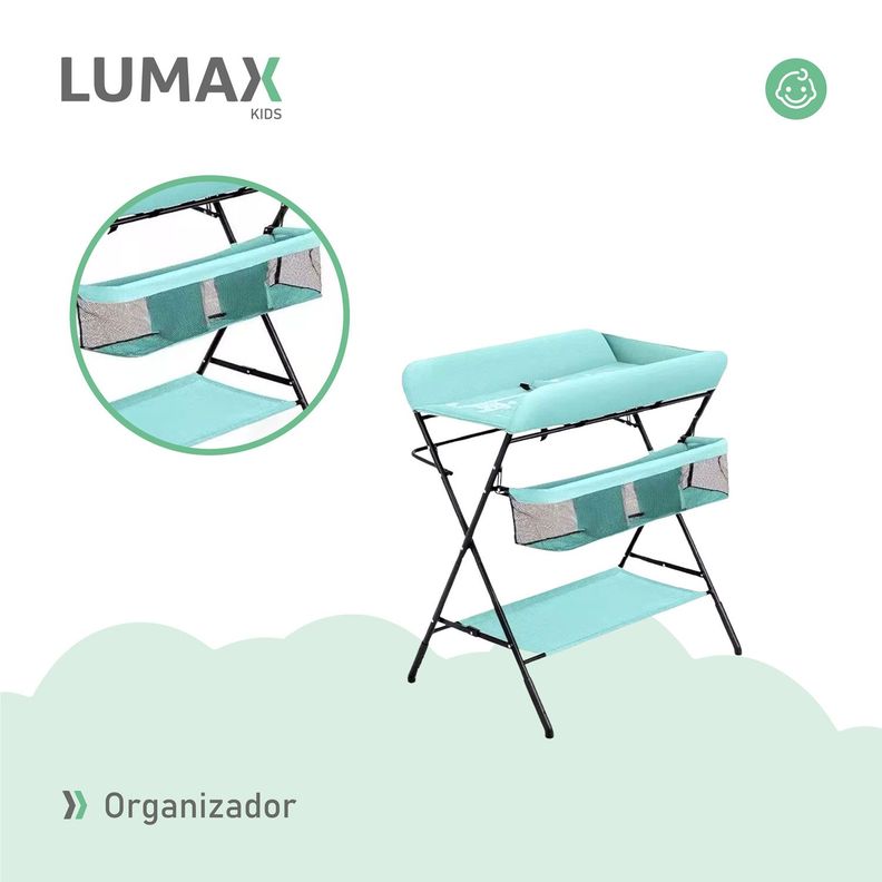 Cambiador De Pañales Para Bebe Plegable Portatil Verde-4