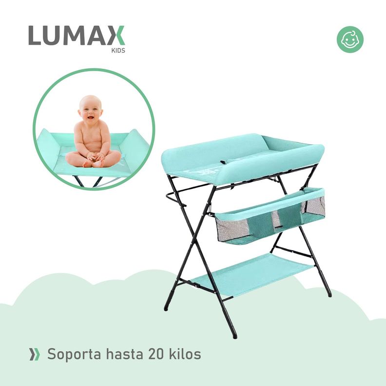 Cambiador De Pañales Para Bebe Plegable Portatil Verde-6