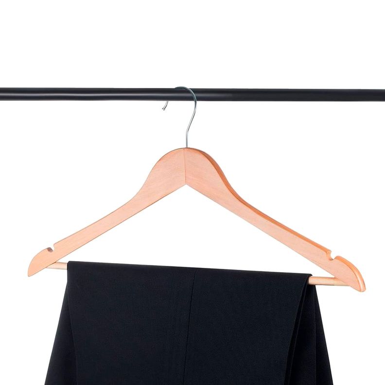 Colgador Percha de Ropa de Madera MeTinca-1