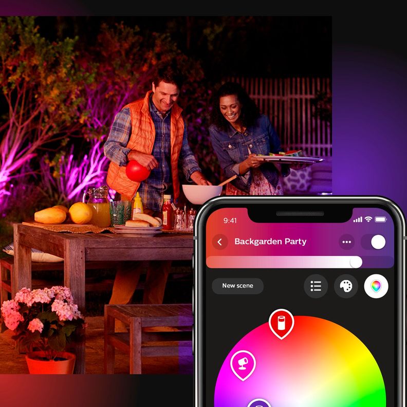 Reflector Philips Hue Foco Proyector de Area RGB Discover-5