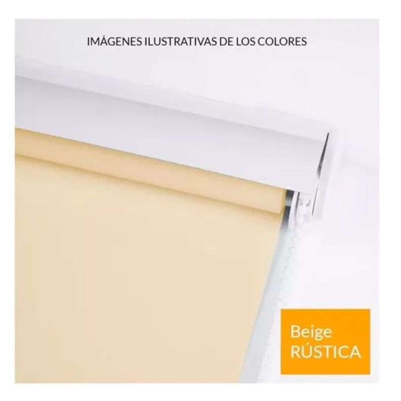Cortina Roller Rustica Lumax 1.0 X 1.6 mts Beige-1