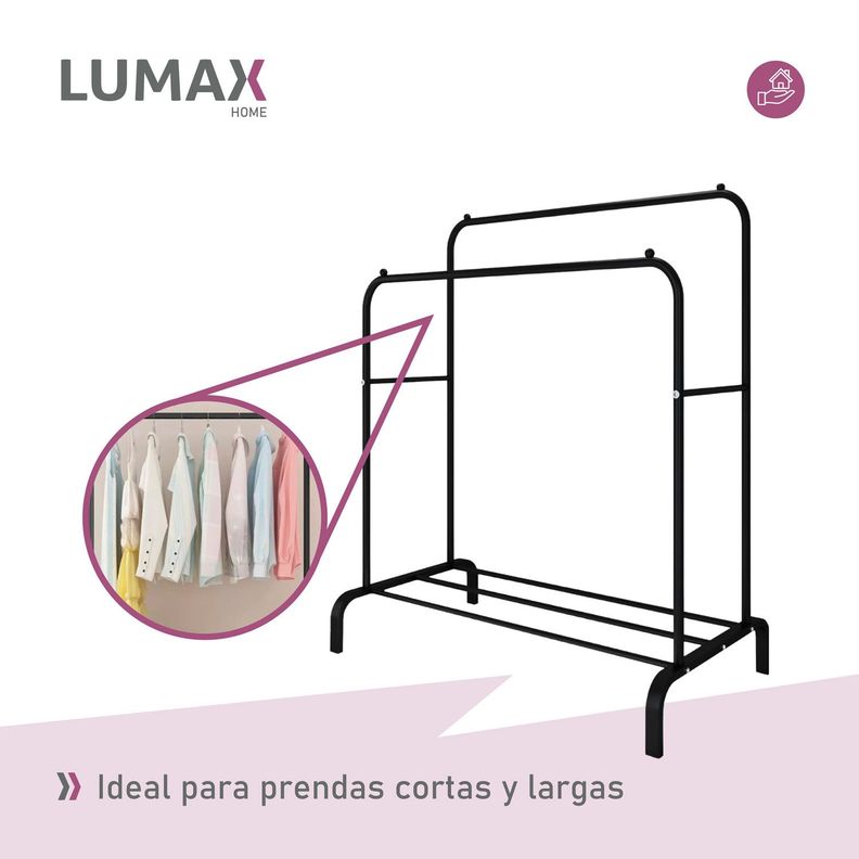 Perchero Organizador de Ropa Closet Hogar de Metal-5