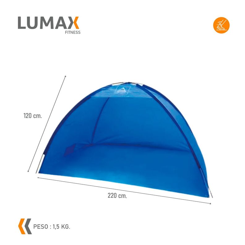 Media Carpa Playera para 3 Personas 220x120x120 cm-2