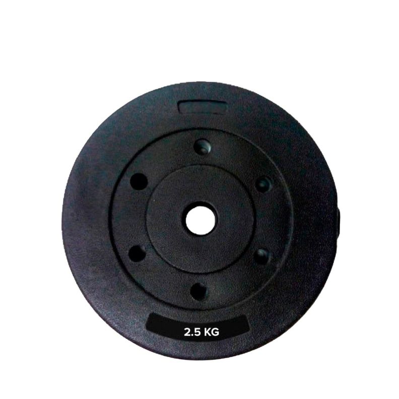 Disco Cementado Para Barra Mancuernas O Banco 2.5kg-0