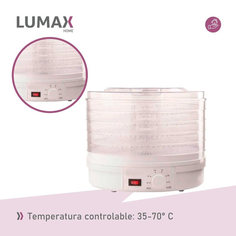 Deshidratador De Alimentos 5 Bandejas Lumax-4