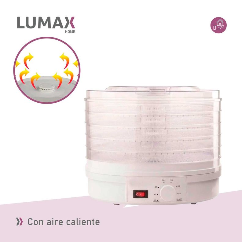 Deshidratador De Alimentos 5 Bandejas Lumax-5