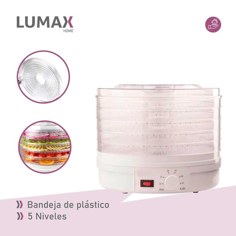 Deshidratador De Alimentos 5 Bandejas Lumax-6