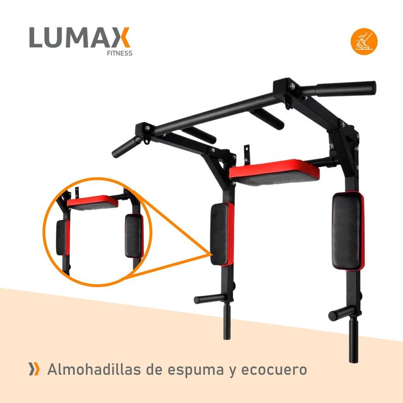 Barra Dominadas Muralla Brazos Abdominales Fitness-4
