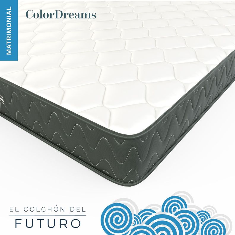 Colchon 2 Plazas Espuma ColorDreams 150cm x 190cm x 18.3cm-2