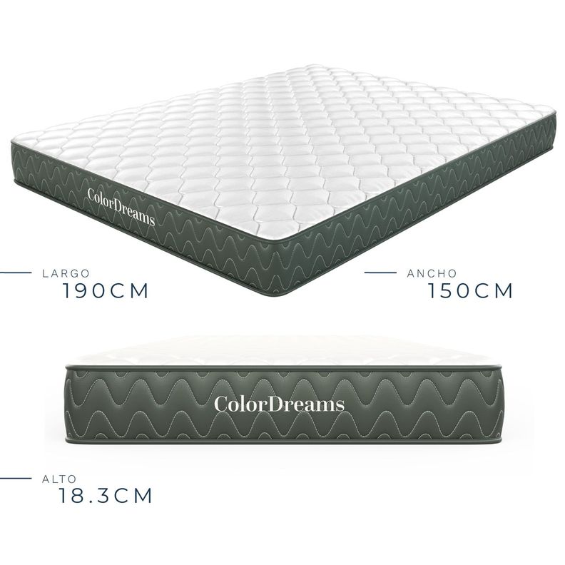 Colchon 2 Plazas Espuma ColorDreams 150cm x 190cm x 18.3cm-4