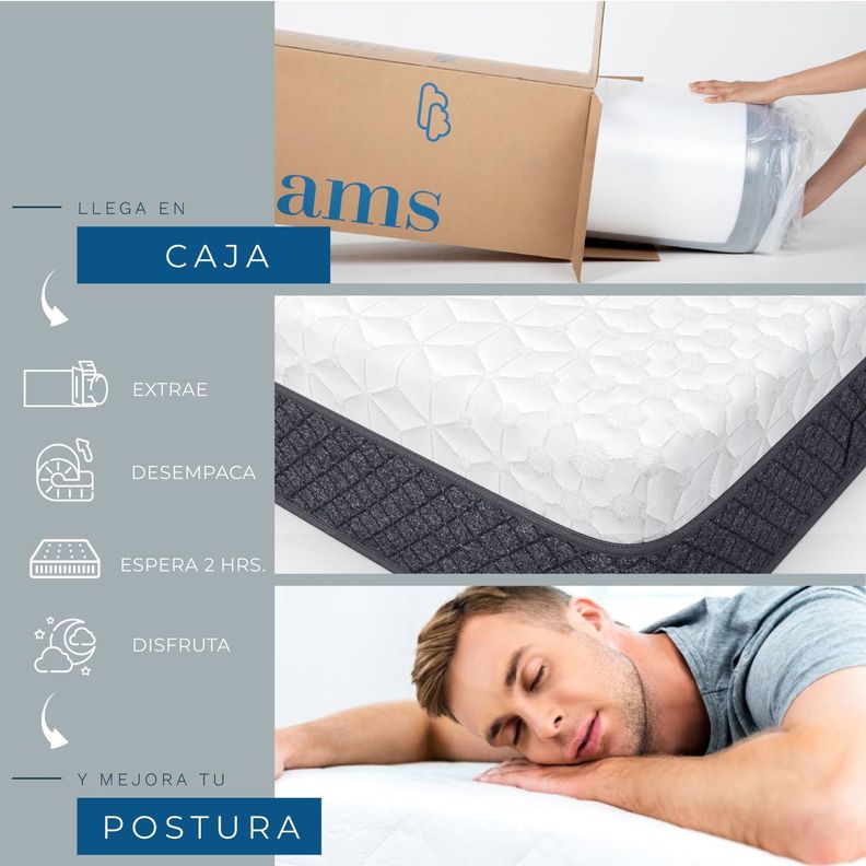 Colchon 2 Plazas Espuma ColorDreams 150cm x 190cm x 18.3cm-7