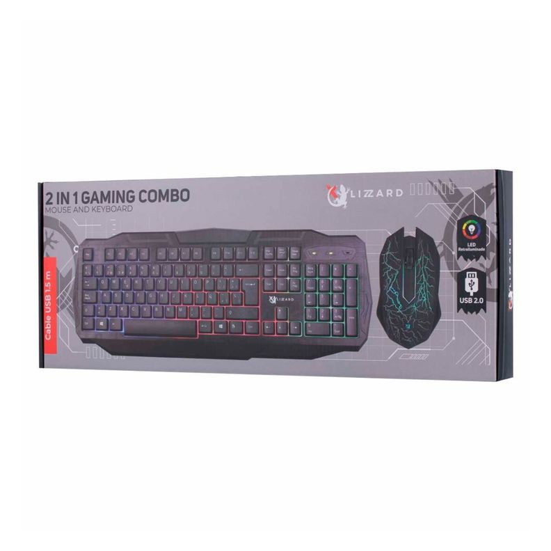 Combo Kit Mouse & Teclado Gamer X-Lizzard-4